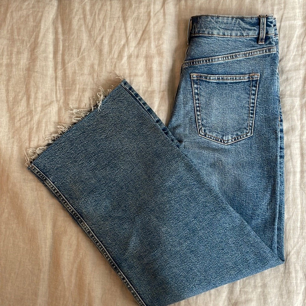 Mango High Waisted Wide-leg Jeans